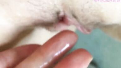 4K German woman moaning and squirting after class alone