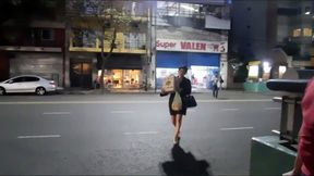 Wicked Latina wife Perla Lopez satisfies herself at the market