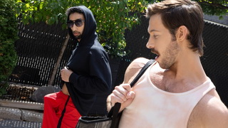 Ram pulls up his hood before coming home with Theo