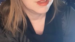 Marlboro Red in leather gloves