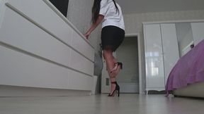 SEXY Secretary stay on top of shoes b