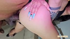 Raw and Bare: Whore's Ass Filled Without Rubber