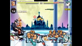 Hatsune Miku and Mugen gang up for hot doggystyle gangbang