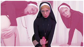 Fuck My Ass and Repent - Nun Tia expels your sinful thoughts with Cock Slapping, Anal Sex, Degradation