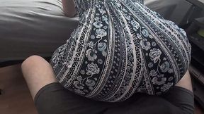Fetishistic dude cums from dry humping his ass-blessed wife in POV