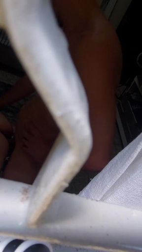 Captivating moment from &quot;watching my stepbrother fuck his wife through the window&quot;