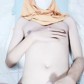 Hijab CD Sissy Asian Masturbation