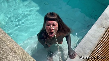 The master showered me with golden rain, fucked my ass, and cum on my face