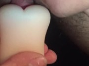 Ftm transman fucks stroker pocket ass and strokes cock