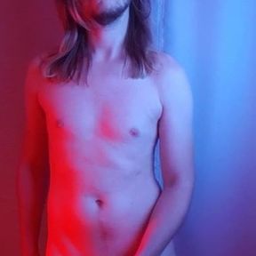 Long haired dutch guy shows his naked body