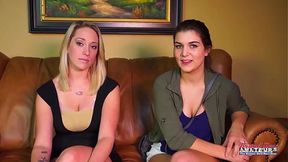 Horny Coed Friends Jennifer And Vicky Look For A Tasty Cum Halloween Treat!