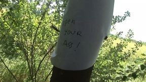 Masked man hits anal