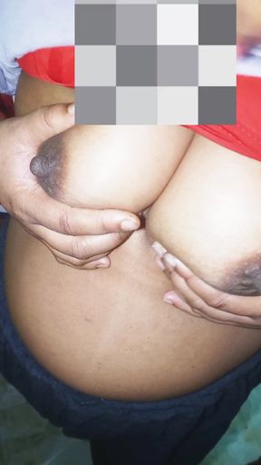 Cute couple share romantic moment in world