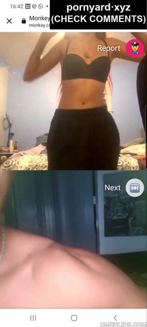 Teen webcam model shows off her reaction to naughty messages