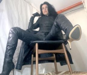 A little leather worship and humiliation JOI