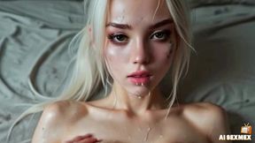 hot blonde girl sucks big cock - big tits and ass stepsis [ai]