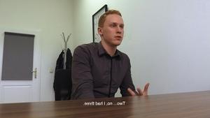 Dirty Scout: Ginger redhead blowjob cum indoors