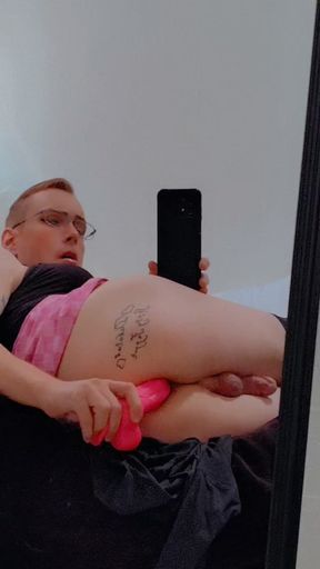 Sissy faggot anal masturbating
