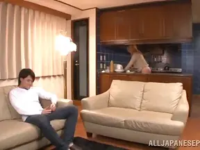 Sensual Japanese Cougar Rides Young Dude's Stiff Cock Passionately