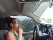 I let bisexual guy jerk off to me in public while I smoke and drive truck in mini dress part 6