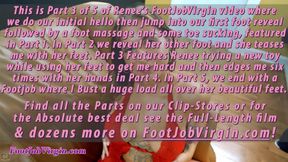Part 3 of 5 sexy Latina foot worship female masturbation and cock teasing