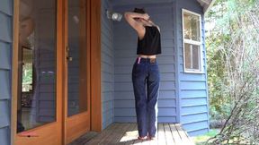 Peeing In Vintage Jeans