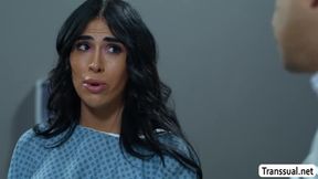 Cheater doctor bareback fucks TS patients butthole