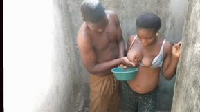 African woman with big tits