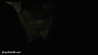 Jeny Smith gets naked on the back seat of taxi