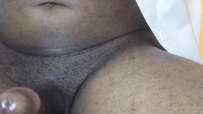 Yellow vibrator hand job cumshot