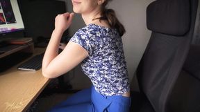 Naughty Coworker Camel Toe Tease And Denial