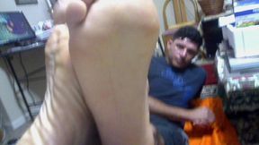 Malefootflava give Carlos Jose feet some sniffing and tasting test of his feet - will drive you wild!!!