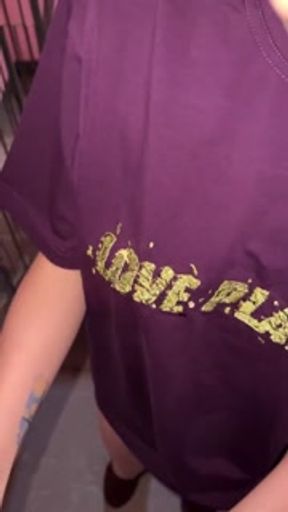 Mistress gave blowjob for MYDRIASIS T-shirt