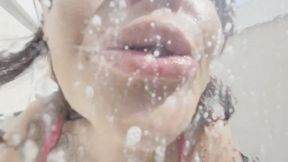 INTENSE SPITTING WITH THICK SALIVITY ON YOU - BY MORENA ROSA - CLIP 02
