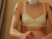 Peeing in my diaper n cumming to it! :)