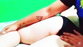 stepmother receive a rich hot massage