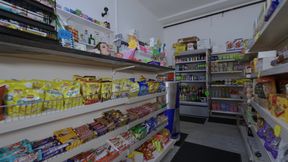 British &amp; Australian Chav Girls Fucked in Real UK Corner Shop BOSSMAN!