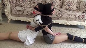 Asian Step sisters Tied