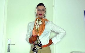 Headscarf Mistress: Silk Scarf JOI