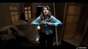 Voodooed Security guard Eden Ivy Made To Do Nasty Things With Her Holes