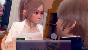 3d Hentai MILF Teacher Titfucks 18 year old- Twisted Memories Gameplay
