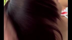 Cheerful floozy Pavlina feels dink in her