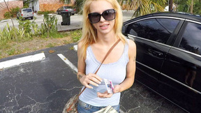 Public utility room quickie with big breasted blonde hot girl