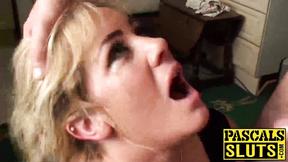 Hot blonde mature deepthroats & gets ravaged by a heavy prick