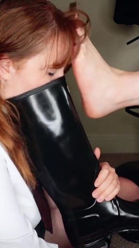 Afterschool Boot Fetish Worship