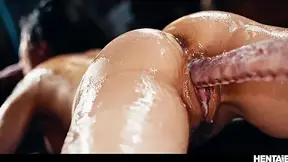 MILF Gets Filled with LOADS of Monster Spunk Nonstop - Little Puck Hentai Alien Invasion