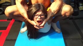 MAN VS WOMEN CAMEL CLUTCH WRESTLING HOLD CHALLENGE MATCH BLOWJOB & DOGGYSTYLE SEX