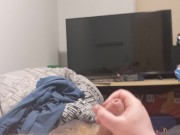 Cumming after taking 3 loads from a BBC