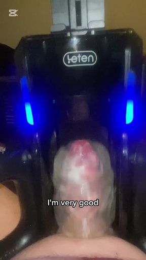 Milking machine cumshot