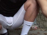 Using Abandoned House to Show Off my COCK